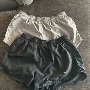 Black and grey Nike shorts (BOTH OF THEM!)